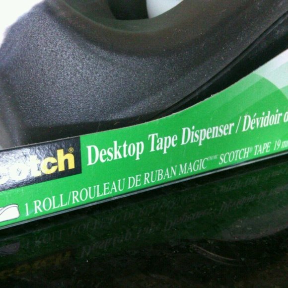 Scotch Tape Dispenser C 60 1'' Core Weighted Base Desktop Table Top Office Home - Picture 16 of 16